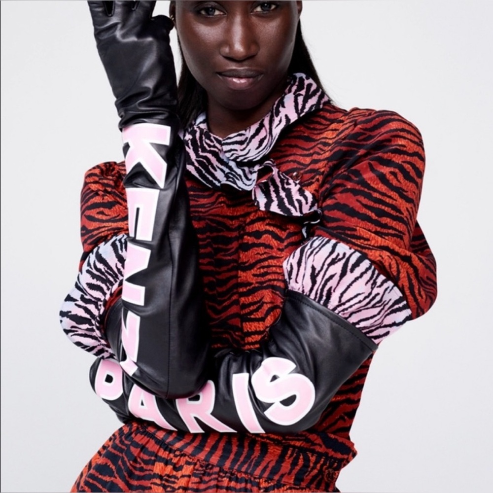 KENZO x H&M Silk Ruffled Blouse